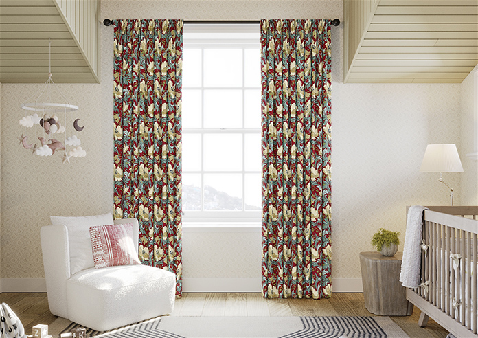 Art Deco, Cherry - Made to Measure Curtains - Image 3